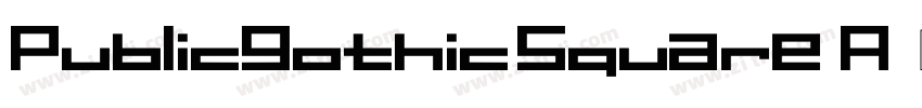 PublicGothicSquare A字体转换
